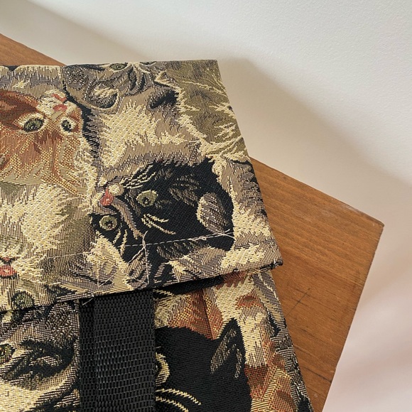 Cat and kitten cute whimsical tote bag - Picture 8 of 10